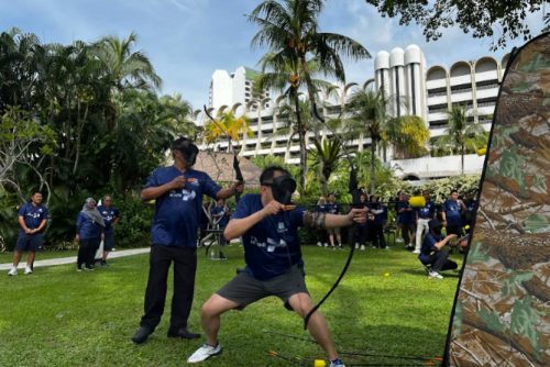 Team bonding over cultural activities